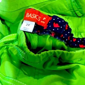 Bright lime green Koi 2XL scrub pants